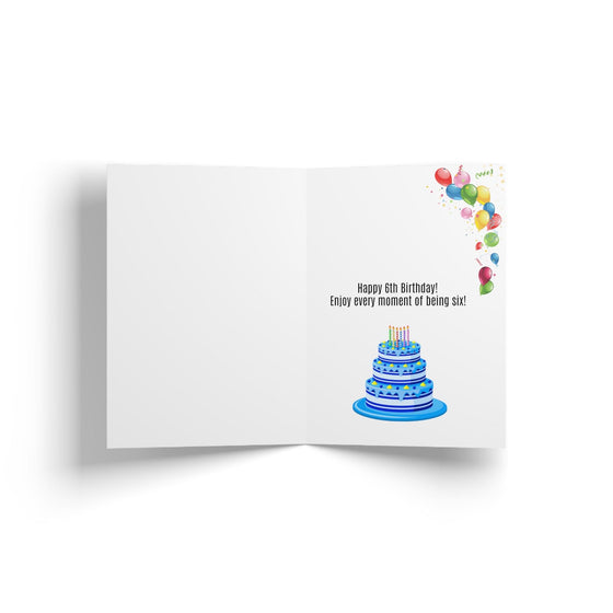 Six and Fabulous: Happy 6th BIRTHDAY Greeting Card - Tolerant Planet