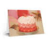 Conception de gâteau avec rosette dans une carte de voeux d'anniversaire - Tolerant Planet