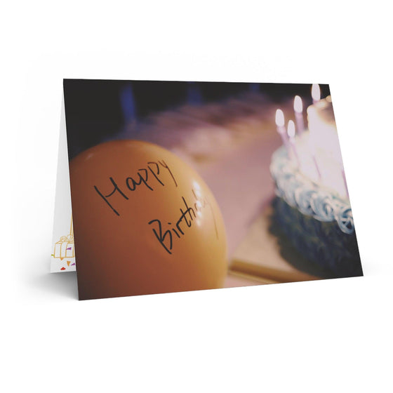 Classic Balloon and Cake BIRTHDAY greeting card - Tolerant Planet