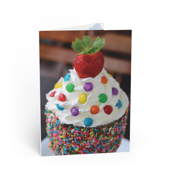 Colorful Candy Cupcake BIRTHDAY Card - Tolerant Planet