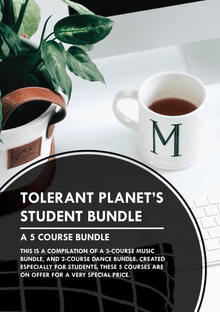  Package for students 5-1: 3 music courses, 2 dance courses. Purchase this package for just $200.00 - Tolerant Planet