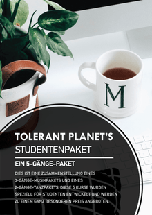  Studentenpaket 5-in-1: 3 Kurse im Bereich Finanzen und 2 Kurse im Bereich Musik. - Tolerant Planet