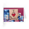 Cartes de vœux I ♡ Daddy (8 pièces) - Tolerant Planet