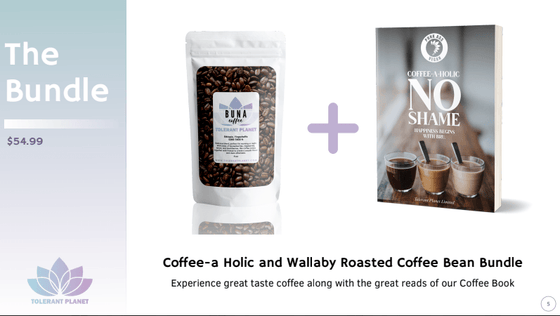 Coffee-a Holic Book and Roasted Coffee Bean Bundle! - Tolerant Planet
