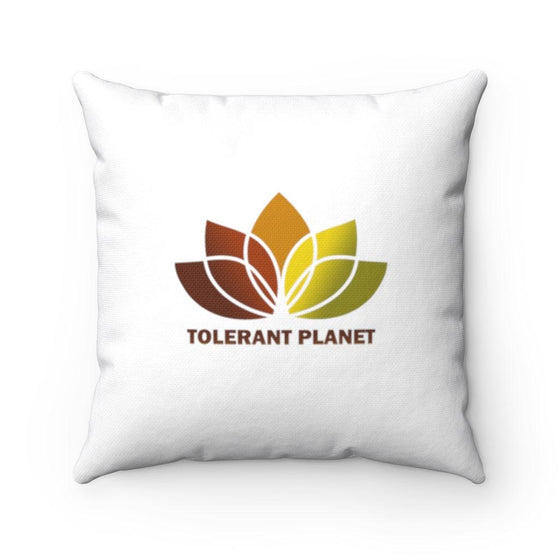 Spun Polyester Square Pillow - Tolerant Planet