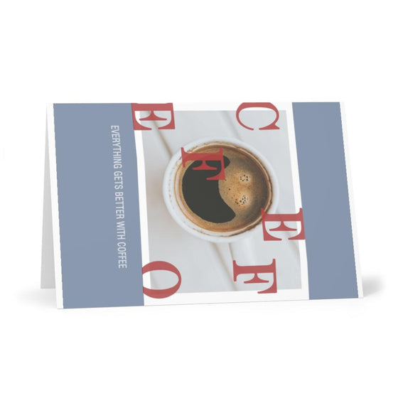 COFFEE Greeting Cards (8 pcs) - Tolerant Planet